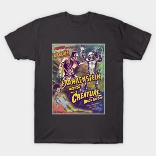 Frankenstein vs. The Creature From The Black Lagoon T-Shirt